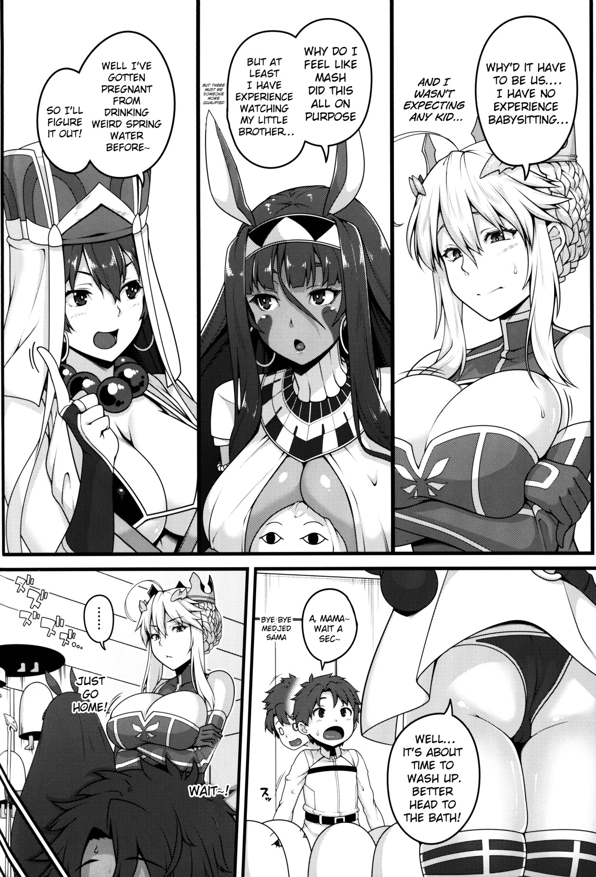 Hentai Manga Comic-The Life of The Shota Master And The Three-Big Breasted Servants - Before-Read-3